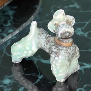 Antique Goebel Porcelain Poodle Circa 1950s Replacement Puppy For 3 PC Set A40